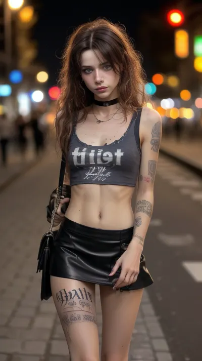 ネオンライトの下:コログンのナイトライフの瞬間 - スキニーの物語 18 歳 ドイツの長所