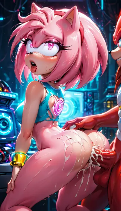 Amy rose & nocche: un racconto di hedgehog di passione tra le rovine