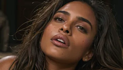 Disney Moana, dark skin tone, coffee color skin, Style-Moana, moana-real, bedroom. Giant and intricate details., real life, picture realistic, pussy_butterfly, legs spread, naked, full body, leg spread, show feet, show legs, pussy, open pussy, spread pussy, wet, horny, kinky, hot, sexy, high, heels, closed, toe, pointy, tips