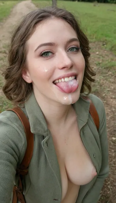 Cum dripping park encounter