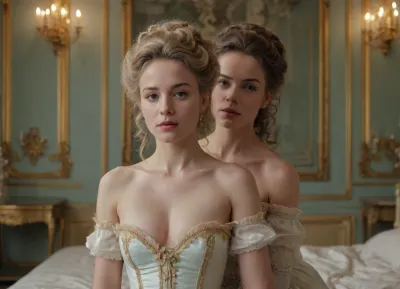 in style of by Leo Fontan, rococo, galant sex