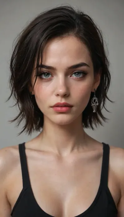 Emo model, scene gir