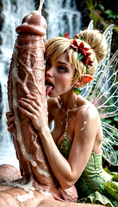 La aventura inesperada de Tinkerbell: una historia de juego extremo de esperma