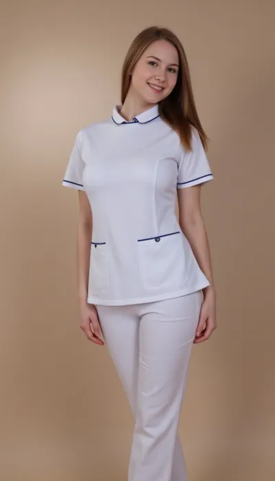 18 year old beautiful nurse girl, shy smile, full body photo, very big breasts, big breasts, big titts, extrem breasts, Nurse, Nurse Clothing, <lora:BustyWomen-v3:.8>