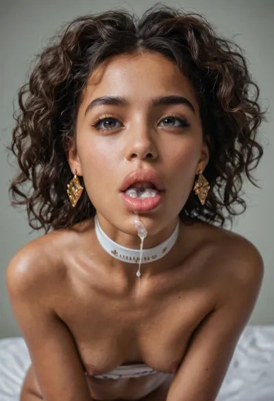 realistic woman, very real photoshoot, Latina skin, ebony, big lips, very cute face, cute eyes, cute view realistic and derailed, skinny butt, small ass, fit, small waist, skinny body, 18 years old, small tits, small boobs, spanish girl, hispanic, butt, deepthroat, choking on dick, sluprs, very realistic cum, submissive, bsdm context, brutal, bend over