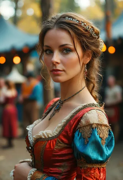Hot Renaissance fair milf, <lora:MJ52:.8>