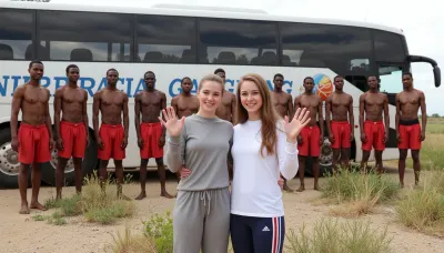 An african adventure: a cross-cultural encounter on the interracial gangbang bus