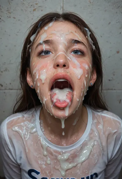 realistic cum, (cum on clothes:1.4), cum on, (Cum flows:1.5), (cum on body:1.4), cum on hair, (cum on face:1.7), bukkake, ((Clothes and body covered with semen)), (mouth wide open:1.4), (mouth filled with cum:1.5), beautiful face, (cum on hair:1.3), woman, cum, on, face, (marinette), <lora:JustCum:2>, <lora:678016_training_data:2>, <lora:cum_in_eye_deepmind:2>
