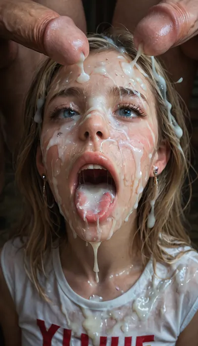realistic cum, (cum on clothes:1.4), cum on, (Cum flows:1.5), (cum on body:1.4), cum on hair, (cum on face:1.7), bukkake, ((Clothes and body covered with semen)), (mouth wide open:1.4), (mouth filled with cum:1.5), beautiful face, (cum on hair:1.3), cute blonde woman, cum, on, face, <lora:JustCum:1.4>, <lora:678016_training_data:1.9>, <lora:cum_in_eye_deepmind:1.4>