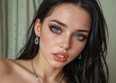 very horny breathtaking 25 year old American Goth girl, totally destroyed vagina, wrecked cunt, 5 cm opening, (wide open gaping vagina:1.2), ((gaping wide)), loose, sloppy, (red and swollen labia, red and swollen clit), (uterine prolapse), (vagina is leaking thick and gooey cum from inside:1.1), rectal prolapse, medium fake breasts out, athletic body, perfect skinny body sharp nose, smooth silky long hair rectangular face, wide mouth, full lips, dark makeup, black hair and pale skin, tattooed, expensive hairstyle, expensive earrings, beautiful necklace, thin eyes, green eyes, pale skin, freckles, big cheekbones, slim, deep dimples, cute chin, kind eyes, white teeth, detailed faces, (clear focus eyes:1), <lora:SDXL_BetterFaces-LoRA_v1:.5>