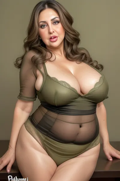 Lubica, 1gilf, Armenian, brunette hair with layered highlights, 60 years old, chubby face, fat, obese, ssbbw, plump, thick, saggy, solo, light green eyes, perfect eyes, realistic, olive skin tone, wrinkles, lick her lips by her tongue, plump lips, lips parted, (blank black background)