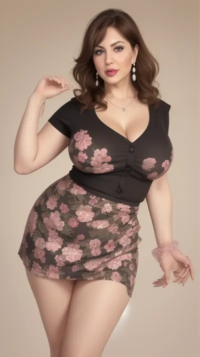 Lubica, 1gilf, Armenian, brunette hair with layered highlights, 60 years old, chubby face, fat, obese, ssbbw, plump, thick, saggy, light green eyes, perfect eyes, realistic, tan skin tone, wrinkles, lick her lips by her tongue, plump lips, lips parted, FUPA, (blank black background), pubic hair, fat rolls, belly, sagging, auntjunev3, auntjune, single, hair, bun, bangs, messy, brown, Purple, Eyes, skirt, solo, sleeveles, bag, shirt, floral, print, bare, shoulders, red, sweater, short, tucked, in, apron, mature, female, blush, full, cloths, sleeves, gloves, black, sweat, orange, high-waist, collarbone, tug, underwear, pencil, white, high, heels, miniskirt, long, front, button, necklace, jewelry, earrings, pearl, coat, BREAK, rolled, up, dressblack, dress, cleavage, medium, sandals, see-through, panties, <lora:AuntJuneV3:.5>
