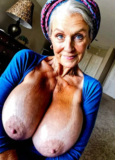 Very busty 60 years old stacked skinny grandmother and herdaughter havingfun, huge siliconed big tits, perfect giant round boobs, amazing body, perfect grandmother's face, exhibitionist granny, full body, High detailed photo, high quality photo, close-up, different angles view, selfie
