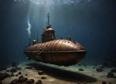 xs-4d-space, ocean, fantasy, steampunk pirates submarine, under the sea, outdoors, photography, <lora:xs_4d:.5>, <lora:PelagicBlackwater768_1-5plus_autotags:.8>