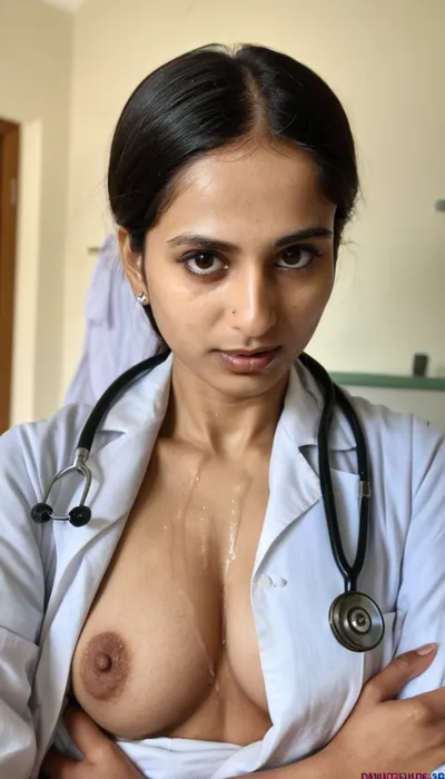 (Masterpiece, 8k, ultra realistic, high quality photography, hdr, High resolution, perfect image composition), A stunningly beautiful female desi doctor from the year 1900