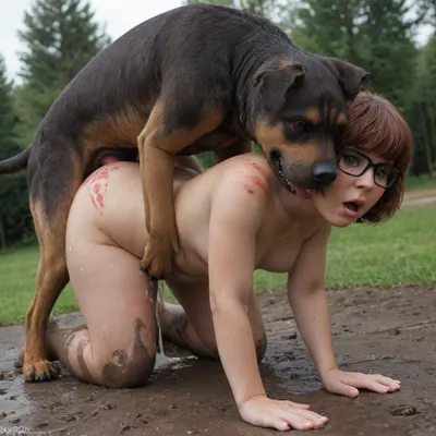 ((((image of gorgeous chubby young woman like velma dinkley, (small breasts:1.9), outside in mud on all fours getting fucked by a dogs, (dogs fucking woman), ((dogs mounting woman)), big dogs, woman under dogs)))), sad face, dogs cock in ass, knotted, knotted cock, canine cock, massive cum shot, ((shocked)), crying, ((red marks on back, red marks on shoulders, red marks on ass)), (red marks:1.4), cumloads, imposibble penetration, (skinny:1.1), full body shot, (thick white cum:1.5), (dynamic view), (dynamic angle), looking at viewer, <lora:SDXLHighDetail_v6-000005:1.2>, <lora:CineHelperXL_the_medium_shot:2>, <lora:Picture_enhancer:.7>, <lora:ahxl_v1:2>, <lora:German_Pointer_XL:1.3>
