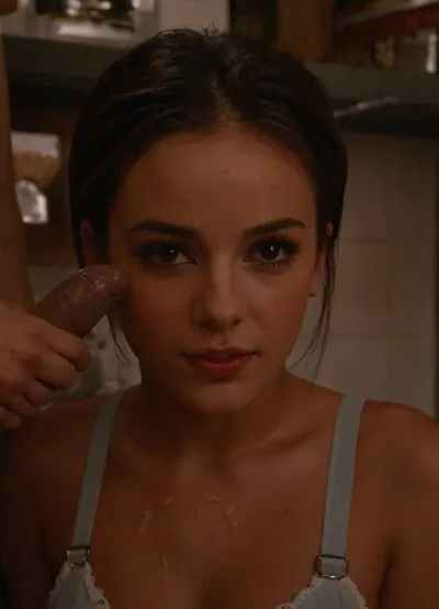 amazing quality, 8k, raw style, strong man in showing his extremely huge penis to a spanish girl, (18), years old, midweight body, handjob, sexy barista outfit, deep brown eyes, ash brown hair, messy updo hairstyle, in the a cage, high details high resolution, detailed face, detailed eyes, realistic detailed skin, Aaton LTR style shot, ultra details, alizeeXL, bukkake, cum, <lora:alizeeXL:.8>, <lora:MS_Real_XL_Bukkake:.8>