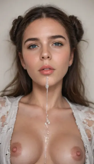 8k, UHD, dim light, contrast, tack sharp, (masterpiece:2), Close up, 18 years old skinny american beauty sleeping, brown long hair in double bun, brunnette, mouth closed, completely torn pajamas exposing only breasts and natural pussy, amateur photograph, ultra detailed, intricate details, (photorealistic:2), small perky tits, toned body, natural skin texture, losing virginity, virgin, cum on vagina, (ejaculation:1.5), hyper realsitic