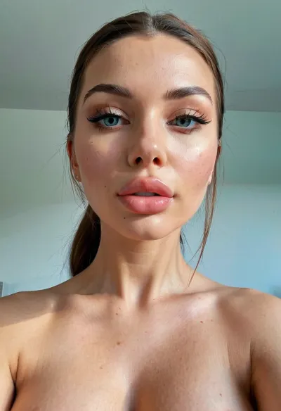 A cute 19 years old bimbo slut showing off extensive plastic surgeries. Bolt-on unnatural fake look. fake everything. Silicone. Botox. Hyaluronic acid. Dermal Fillers. Collagen. foxy eyes surgery. cheek fillers. chin fillers. jawline correction., ((overly plump lips)), . swelling, sollen face from injections. dinghy lips, russian Lip Filler. ultra hydrated skin, glass skin. extreme body modifications. highly symmetrical face. Cute face, chte nose., (((ultra too much plastic surgery))), . pinterest bimbofication, Pinterest Plastic surgery. best Rhinoplasty, Barbienose. Cute enhanced look, pouting lips smile, gaze into the camera, beauty lighting, erotic club ambiance, at erotic party. skin glow, Luminescence, flaunting on instagram, high quality, high detail, high resolution, backlight, bmbplora, Latex, art, by, mooncryptowow, <lora:bimboxl_02:1>, <lora:CuteLora:.5>, <lora:LatexXLv11:.5>, <lora:FF-Latex.ID-XL-011.bf16:.5>