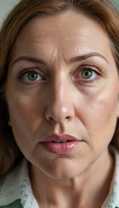 Photo of a pretty obese woman with beautiful eyes, ((Nikon Z8)), realistic matte skin, wrinkles, skin texture visible, (sharp focus), (high quality), (face visible), ((Detailed Face and Eyes)), ((Armenian woman)), ((full-frame photo)), lustful eyes, (long light brown hair), (highly detailed hair), (realistic), soft focus, analog look, insanely detailed, highest quality, green eyes, looking at viewer, (mouth open), (realistic:1.3), (shadows:.9), film camera, analog, photo, film grain, realistic face, full lips, perfect face, Photo of a 65 year old mature woman, <lora:chest_adjust:.7>, <lora:add-detail-xl:.8>, <lora:DetailedEyes_V3:.5>, kissing