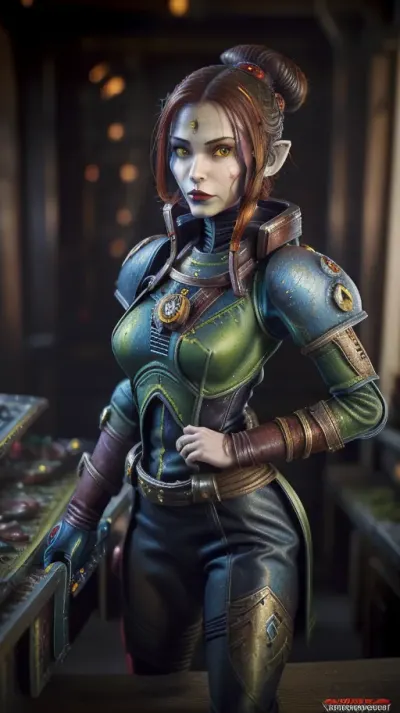 1girl, ((((Yrliet from Warhammer Rogue Trader)))), best quality, (aeldari, armor), YrlietRT, <lora:YrlietRT:.8>
