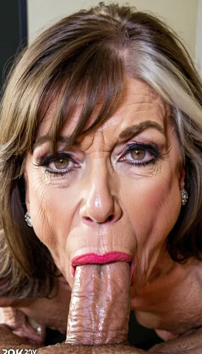 very old, shiny black very long blunt bangs hair, neon red lips, gilf bigger mouth, vulgar bigger lips, much muscle stiration, bigger lips, big mouth, strong big botox lips, close up mouth, naked happy swedish muscle milf, wrinkled face, old wrinkled body, just face, pink lips, boobs, closing her broad mouth, smokey eyes, kissing lips, far open mouth, pov_deepthrt, deepthroating, a, man's, penis, blsdp, <lora:concept_pov_dt_xl2-000020:.8>, <lora:Arya_Faye_EvilAngel_Style_Finetuned-000005:.8>