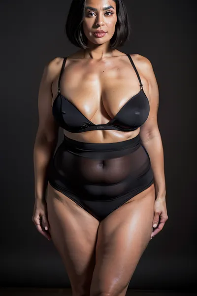 50 year old mature woman, black bob cut hair, standing, full body view ultra realistic photo, chubby body, fat upper pubic area, FUPA, Chubby mons pubis, thick, (height 62 inches, hips 56 inches, waist 45 inches, weight 250 pounds), wide, hips, ((blank dark background:1.3)), milf, realhips, square hips, high hips, <lora:Milf:1>, <lora:realhips:.5>, <lora:microwaistV05:.2>