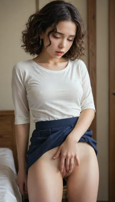 japanese college student, in the tokio backalleys, short skirt bending over, pussy juices all over her thigh, horny moans, loud orgasm, masturbating her juicy pussy, presenting to you, masterpiece, high resolution