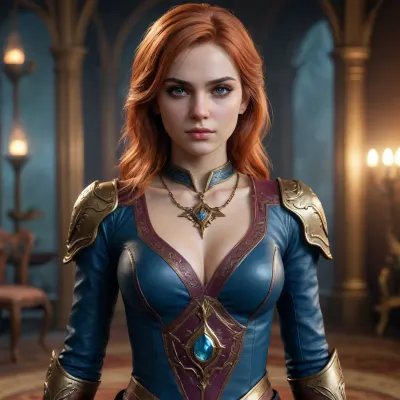 First decendants video game freyna style girl, very precice, full body shot