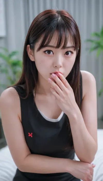 (best quality:1.4), (ultra highres:1.2), (photorealistic:1.4), (8k, RAW photo:1.2), (portrait shot:1.3), _jbright__, 1girl, solo, long hair, bangs, red eyes, black hair, black dress, outdoors, realistic, blurry background, Perfect Hands, red spider lily, nurse, uniform, CUM, DONATION, ASSISTANCE, FELLATIO, TITS, SEX, HANDJOB, FOOTJOB, AFTER, VAGINAL, <lora:_jbright__-000040:.1>, <lora:nurse_uniform_xl_v1_1:1.7>, <lora:CUM DONATION ASSISTANCE:2>, NEGATIVE_HANDS