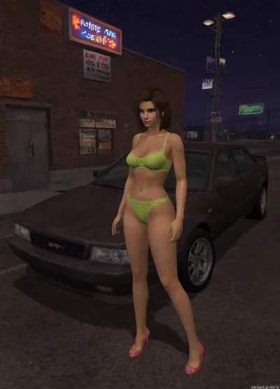 neon night, old game graphics, slutty girl, pose near car, (box, art, Ps2, cover, disk, Platinum), aw0k, car, <lora:PS1Redmond-PS1Game-Playstation1Graphics:.8>, <lora:LUISAPS2xx:.8>, <lora:retrocgi_sdxl_v1:.8>, <lora:PlayStation_2_cover_disk:.8>, <lora:cars-000008:.8>