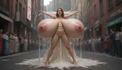 (((20 Years Old anorexic Futanari Cyborg with Transparent Skin fucked by a Wolf public place))), Orange Mohawkstyle, ((((naked))), ((full body view)), ((Gigantic Breast)), ((washboard abs)), score_9, score_8_up, score_7_up, highly detailed, ((Excessive Load of Cum)), cum out of mouth, cum out off pussy, cum out of Ass, ((Excessive Covered in Cum)), ((excessive cum in hair)), ((excessive cum in Face)), ((Gigantic Horse Cock)), excessive pissing, excessive scatting, excessive spanked ass, sexmachine, 1futanari spread, legs, cum, in, pussy, stationary, restraints), <lora:hentai_anime_style_xl_v1:.5>, <lora:transparent_cyberdog:.5>, <lora:01_Vortex_:.5>