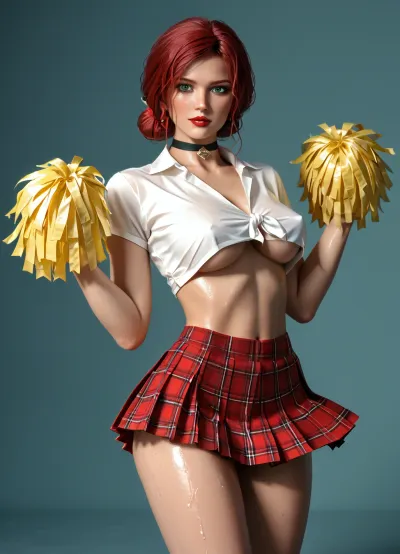 Triss merigold: il ritratto follemente dettagliato e di alta qualità - un capolavoro dslr