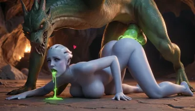 Passionate interlude: ein Drachenumarmung im Herzen einer dunklen Höhle - liara t'soni und das majestätische grüne Tier Passionate interlude: ein Drachenumarmung im Herzen einer dunklen Höhle - liara t'soni und das majestätische grüne Tier