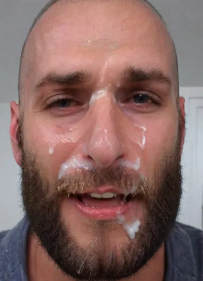 mature, daddy, grandpa, older, 50s, 60s, man, male, turkish, hairy, bearded, full beard, long beard, salt and pepper, bald head, facial, cum, on, face, smiling, happy, proud, laughing, portrait, perfect teeth, mouth open, cum drenched, semen, seed, cum guzzling, cum in mouth, office, white collar, suit, sweaty face, perfect detail, <lora:Men'sFacialV3.8:1>