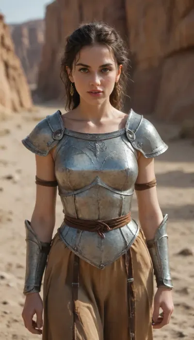 a green and gray mutant in medieval rags and an elven amazon 21 years old \ \ collided in battle \ \ mutant growls \ \ the girl is very confident approaching \ the girl's figure is narrow shoulders wide hips thin waist her skin is blue her hair is very long purple complex hairstyle she is dressed in desert light armor \ \ the girl uses magic against the mutant \ the mutant's skin is gray and salty and he has zombie teeth