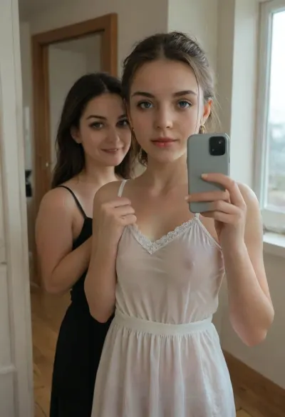疑わしいselfie:ホラーテーマの偏光線は悲しい真実を明らかにします