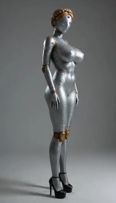 Excybertechsdxl scan: a girl from atomic heart's transformation - an android's evolving beauty