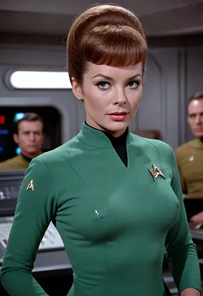 Star Trek, 1960s, sexy irish woman, star fleet officer
