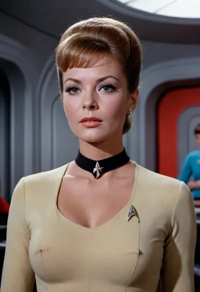 Star Trek, 1960s, sexy swedish woman, star fleet officer