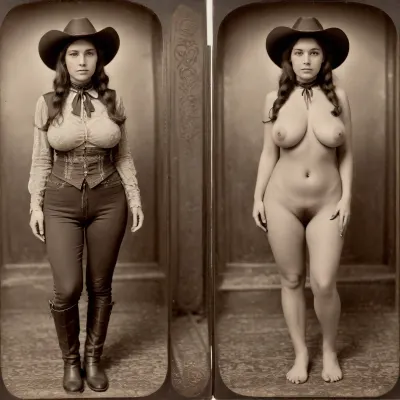 Timeless allure: the 1870s beauty in the western town - a snapshot of elegance