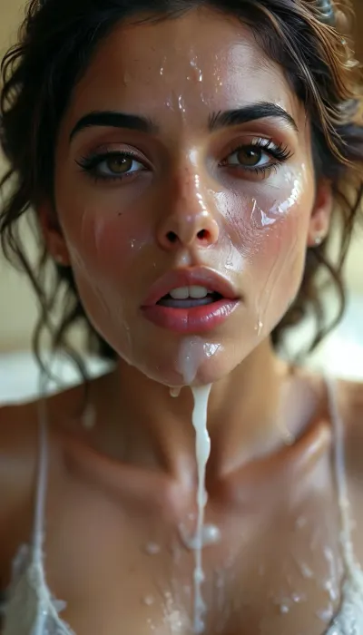 30 year old female bahranian queen, covered in thick white realistic cum, sexy expression, woman, cum, on, face, <lora:MJ52:.8>, <lora:BUT_SDXL_SHS:2>, <lora:add-detail-xl:.7>, <lora:CinematicStyle_v1:2>, <lora:JustCum:1.5>