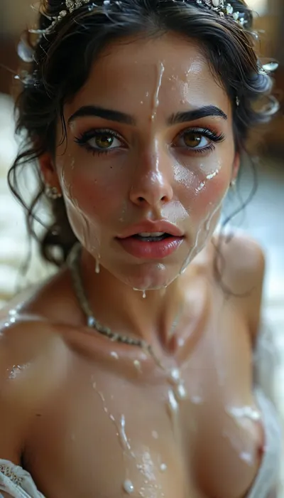 30 year old female bahranian queen, covered in thick white realistic cum, sexy expression, woman, cum, on, face, <lora:MJ52:.3>, <lora:BUT_SDXL_SHS:1.3>, <lora:add-detail-xl:.7>, <lora:CinematicStyle_v1:2>, <lora:JustCum:1.5>