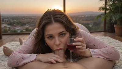 At the balcony, a mature woman laying on the floor, (holding a glass of red wine), wet hair, in her pajamas, cum over her, horny, drunk, playful, drooling, thick tights, round ass, no bra, soft tits, dynamic pose, legs spread, on the floor, tired face, drowsy, lost gaze, averted gaze, perfectly drawn face, detailed, high resolution, realistic, wideshot view, pov view., (Deepthroat), . Golden hour, sunset, high contrast, beautiful scenery, sun in the back At the balcony, a mature woman laying on the floor, (holding a glass of red wine), wet hair, in her pajamas, cum over her, horny, drunk, playful, drooling, thick tights, round ass, no bra, soft tits, dynamic pose, legs spread, on the floor, tired face, drowsy, lost gaze, averted gaze, perfectly drawn face, detailed, high resolution, realistic, wideshot view, pov view., (Deepthroat), . Golden hour, sunset, high contrast, beautiful scenery, sun in the back