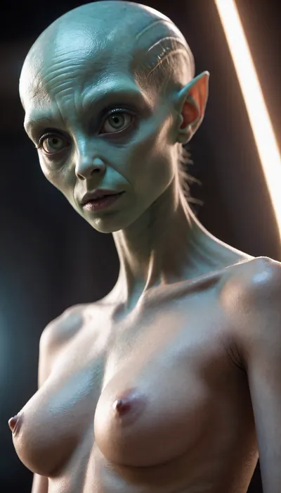 Naked female alien