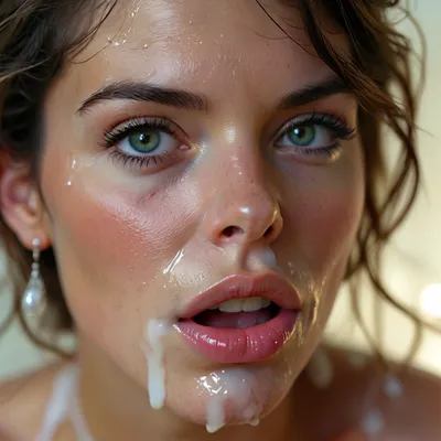 30 year old female spanish queen, covered in thick white realistic cum, sexy expression, orgasm, orgasm face, Mouth half open, tongue on lip, eyes half closedwoman, cum, on, face, <lora:MJ52:.3>, <lora:BUT_SDXL_SHS:1.3>, <lora:add-detail-xl:.7>, <lora:CinematicStyle_v1:2>, <lora:JustCum:1.5>
