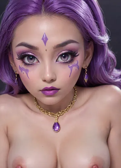 Indian sexy beautiful girl, (blue eyes:1.3), (high-quality facial detailing with long eyelashes and plump lips), (Indian face:1.9), ((makeup:1.8), long blue eyelashes, olive eyeshadow with glitter), (lips:1.2), open mouth, saliva, in a transparent tight-fitting sequined dress, (pink-purple areoles are visible, nipples with piercings), an exquisite necklace and gold bracelets, (purple anus stretched around dildo), mid ejaculation, (penetration), she has long hair tied up in a bun, (purple pussy:1.7), nipple ringsnipple, (purple puffy anus:1.5), nipple ringsnipple rings, pussy view, slit pussy, slender long legs with a high waist, fishnet stockings, green stilettos, seductive grins, dark skin., (cum in mouth:1.3), (heavy pussy piercing:1.4), There is a lot of cum on the pubic area of the anus, CHIBI, ((bimbo makeup, intense saturated glossy lipstick:1.5)), <lora:qban-nig:.8>