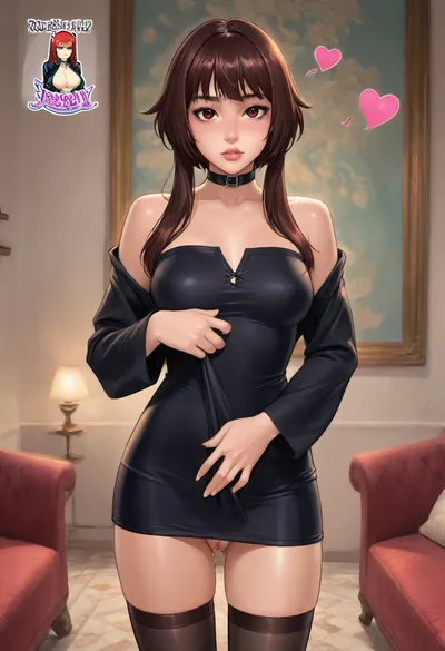 (REIQ style:1.1), Melkor Mancin style, null art, intricately detailed, ultra quality, ultra detail.
BREAK, (Megumin:1), (looking at viewer:1.5), .
BREAK, (large voluptuous breasts:1.3), thick thighs, (tidy godpussy:1.4), (hypnotizing eyes:.8), (raised eyebrows:1.4), (adorably flustered and worried:1.8), (heart love:1.5), (moaning:1.2), (blushing:1.2), (expression as if she has never felt more pleasure before:2), (wet:1.8), choker, (black jacket:1.3), (tight black dress to just above godpussy:1.5), black thigh highs and leather boots.
BREAK, (flashing pussy:1.2), living room.
BREAK, closeup.
BREAK, igbaddie, <lora:cartoon_stickers_xl_v1:1.3>, <lora:ratatatat74-000050:2>, <lora:igbaddie-XL:2>