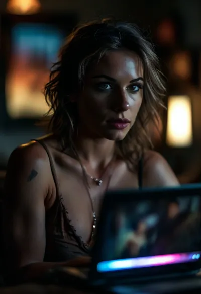 (perfect rendering of a lesbian pornographic film on the laptop display:1.7), <lora:MJ52:2>, <lora:BUT_SDXL_SHS:2>, <lora:style_lora_realis:2>, <lora:attractive_notrigger:2>, <lora:dark:.1>