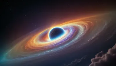 (orbit of eart), hmiracle, rainbow light circeled in open universe, orbit, rainbow storm, rainbow fire, rainbow air, rainbow earth